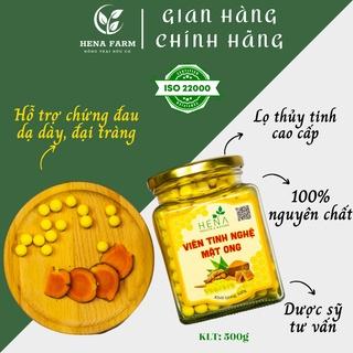 Viên Nghệ Mật Ong Rừng Hena 500g, 100% Nguyên Liệu Tự Nhiên, Đã Được Kiểm Định và Công Bố Chất Lượng