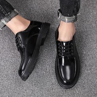 Giày da nam Hàn Quốc [Lù Store] Giầy doctor nam da bóng, da lì size 39-43