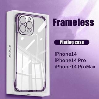 Ốp Điện Thoại iPhone 14 13 12 11 Pro Max XS Max XR X 14 Plus Cứng Trong Suốt Siêu Mỏng Không Viền Dọc