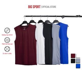 Áo Ba Lỗ Sát Nách Nam Tập Gym Thể Thao Cao Cấp Thoáng Mát Vải Dệt Kim 3 Lỗ Thể Thao Co Giãn Cao Cấp  - Big Sport, BS02