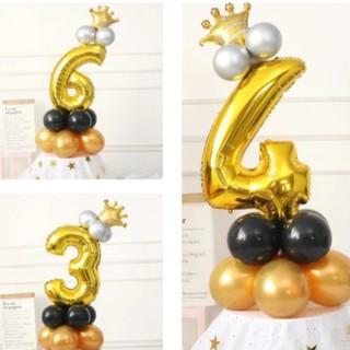 Bong bóng số size To 70cm bịch 1 cái bóng trang trí sinh nhật Phụ kiện trang trí sinh nhật happy birthday