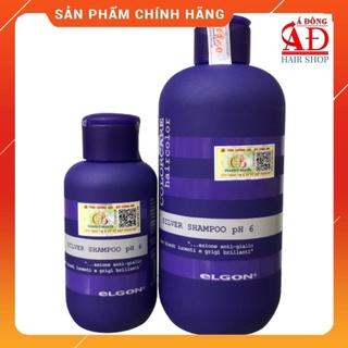 [Chính hãng][VAT] Dầu gội tím khử vàng Elgon Silver shampoo cho tóc bạch kim Ý