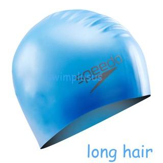 Mũ bơi silicone Plain Flat Speedo ( Long hair )