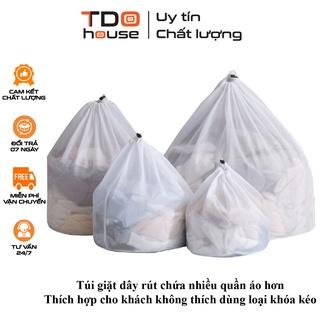 Túi giặt đồ cao cấp 2 lớp dày dặn, túi lưới giặt quần áo, áo ngực, quần lót, vớ có dây rút chắc chắn