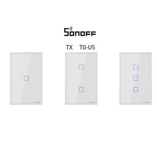 Công Tắc Thông Minh Sonoff TX T0 US/EU Kíp Không Dây Cảm Ứng Cho Có APP Hẹn Giờ Hỗ Trợ Alexa/Google Home