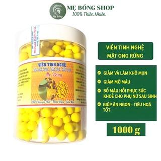 Viên tinh bột nghệ mật ong, sữa ong chúa, dầu dừa Mẹ Bống