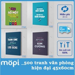 Tranh vải Canvas treo tường tạo động lực nhân viên trang trí Văn Phòng tạo động lực hot nhất Mopi phần 3 size 45x60cm