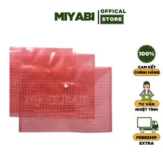 Túi đựng tài liệu văn phòng phẩm giá sỉ A4 my clear bag  màu- 3 màu đỏ/xanh biển/xanh lá - Bìa đựng tài liệu