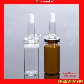 Chai lọ chiết tinh chất serum 5ml-10ml thủy tinh Kèm nút bóp