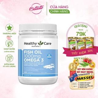 Dầu cá tự nhiên Healthy Care Fish Oil 1000mg Omega 3 sáng mắt 400 viên