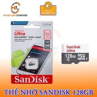 Thẻ nhớ Sandisk 128GB MicroSDXC Ultra 100MB/s Chính hãng FPT Phân Phối