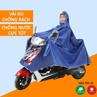 Áo Mưa 1 Người Có Kính Chắn Nước Che Mặt Cánh Dơi Chống Thấm Cao Cấp 2 Đầu PHẢN QUANG Có Túi Che Trùm Gương Chiếu Hậu