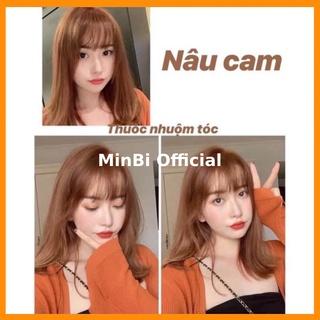 Thuốc nhuộm tóc màu nâu cam+ tặng kèm trợ dưỡng - Ngọc Khuê Shop - Xanh Liga - Minbi Shop