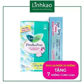 [Mã COSSALE giảm 10% đơn 150K] Băng vệ sinh laurier siêu mỏng cánh/không cánh 20 miếng