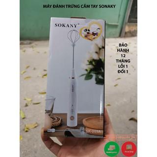 Máy đánh trứng cầm tay SONAKY Nobihome,máy đánh sữa và tạo bọt cafe sử dụng pin sạc cao cấp