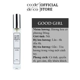 Tinh Dầu Nước Hoa Code Deco Good Girl Cá Tính, Ngọt Ngào, Gợi Cảm 10ml - Dạng Xịt Tiện Lợi