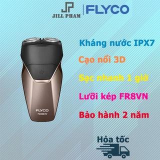 Máy Cạo Râu Flyco FS888VN 2 Lưỡi Kép Thân Máy Kháng Nước Sạc Nhanh 1 Giờ - Hàng Chính Hãng