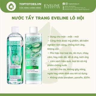 Nước tẩy trang Eveline Facemed+ Micellar Lô hội tẩy sạch nhẹ dịu, giữ ẩm cho da 500ml