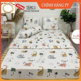 Ga chống thấm cotton cho bé, drap chống thấm nước cao cấp pt chính hãng bọc đệm bảo vệ nệm mềm mịn mát