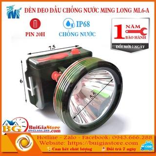 Đèn pin đội đầu siêu sáng chống thấm nước ML6A - Đèn pin thợ lặn, đi rừng, hầm mỏ