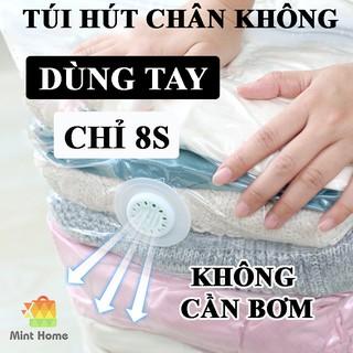 Túi hút chân không đựng quần áo, chăn màn dùng tay đơn giản, nhanh gọn nén cao