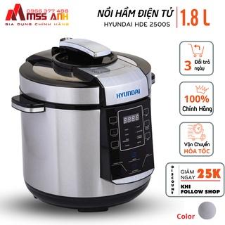 Nồi áp suất điện tử Hyundai  HDE 2500S - Nồi hầm đa năng thương hiệu Hàn Quốc 1.8 lít bảo hành chính hãng 12 tháng