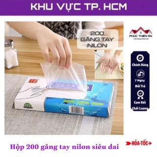 Hộp 200 găng tay nilon dùng 1 lần - Siêu dai, tiện dụng