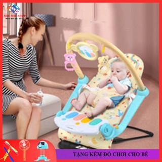 [Giảm Giá Sock] Thảm Nhạc Cho Bé nằm Chơi Cao Cấp Có Nhạc Thước Đo Có Đồ Chơi Gương Soi Cho Bé, Đồ Chơi Cho Bé Sơ Sinh