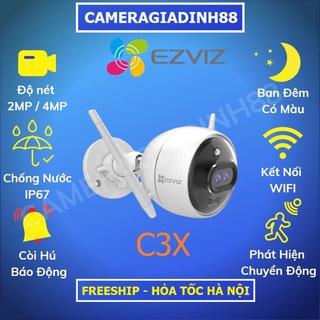 Camera WIFI Ngoài Trời Thông Minh EZVIZ C3X C3N MÀU BAN ĐÊM 2MP 1080P FullHD C3TN C3W C3WN HIKVISION CHÍNH HÃNG 24TH