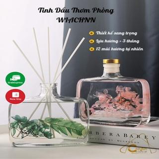 Tinh dầu thơm phòng WIACHNN 100ml tinh dầu thiên nhiên hoa khô vĩnh cửu tặng kèm que gỗ khuếch tán CozyBin