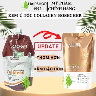 Kem ủ tóc collagen Bosecher 500ml phục hồi tóc khô xơ hư tổn siêu mượt hương nước hoa hàng chính hãng - Hairshop 1992