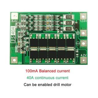 Bảng Mạch Bảo Vệ Pin Lithium 3s 40a Li-Ion Pcb Bms 5.6v Kèm Bộ Sạc