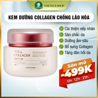 Kem dưỡng ẩm chống lão hoá phục hồi săn chắc da lựu đỏ The Face Shop Pomegranate & Collagen Volume Lifting Cream 100ml