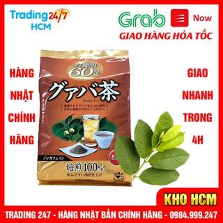 [Hỏa tốc HCM] Trà lá ổi giảm cân, giảm mỡ bụng Orihiro 60 túi lọc Nhật Bản