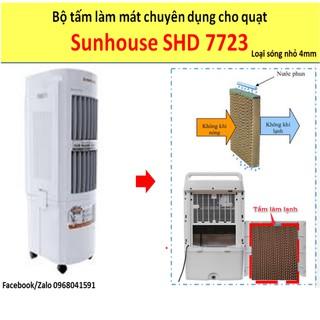 Bộ 3 tấm làm mát Cooling pad cho quạt điều hòa Sunhouse SHD 7723 (tấm sóng nhỏ 4mm)