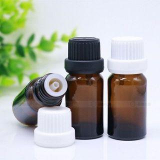 Chai Tinh Dầu Nhỏ Giọt Thủy Tinh 5ML/10ML Nắp Đen Sọc - Chai Chiết Mỹ Phẩm - Chiết Tinh Dầu - Chiết Serum