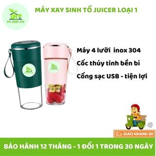 Máy xay mini sinh tố cầm tay đa năng Juicer dao 4 6 lưỡi Loại 1 bảo hành 12 Tháng