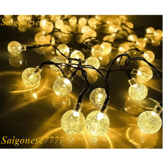 Dây Đèn Led Xài Điện Đèn Led Bóng Tròn Cherry Ball Pha Lê Trang Trí Decor Lễ Tết Tiệc Noel Halloween