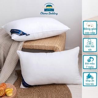 Ruột gối đầu bông gòn cao cấp, Ruột gối nằm hơi kích thước 45x65cm nặng 1,3kg