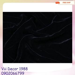 Vải nhung đen hút sáng tuyết dày đẹp kt 100 x 160 cm