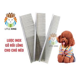 Lược chải lông cho chó mèo chất liệu inox không gỉ Little King giúp gỡ rối lông cho thú cưng