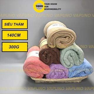 Khăn Tắm Hàn Quốc Lớn Lông Cừu 70x140cm To, Dày 300Gram Siêu Thấm Hút, Nhanh Khô Vapuno