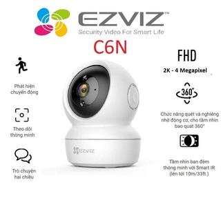 Camera Wifi Ezviz quay 360 độ FullHD 4K, Cam IP không dây C6N chính hãng bảo hành 2 năm