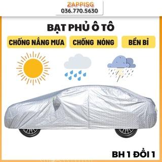 Bạt Phủ Xe Ô Tô, Áo Trùm Che Phủ Xe Hơi 5 chỗ, chịu nhiệt, chống thấm, BH 1-1