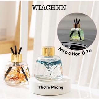 Tinh Dầu Nước Hoa Ô Tô WIACHNN 120ml Que Gỗ Tự Nhiên Lọ Khuếch Tán Tạo Hương Thơm Cho Xế Cưng Khử Mùi Thơm Phòng O2