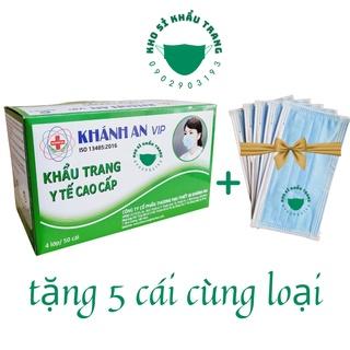 [Bạn mới nhập COSHBM -50% đơn 0Đ] [Giá Sỉ] Khẩu trang y tế Khánh An VIP 4 lớp kháng khuẩn hộp 50 cái