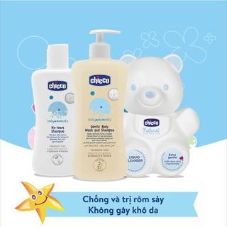 Sữa tắm gội Chicco chai 200ml và 500ml cho bé