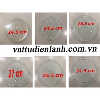 Đĩa thủy tinh đựng đồ ăn lò vi sóng các cỡ 24.5 - 25.5 - 27 - 28.5 - 31.5 cm lvs TD