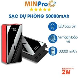 Pin Sạc Dự Phòng 50000mAh Cực Khủng Không Dây, Hỗ Trợ Sạc Nhanh Cho Xiaomi Samsung Oppo - MINPRO