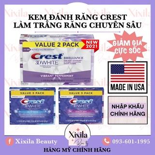 SET Kem đánh răng Crest 3D White Brilliance làm trắng vượt trội